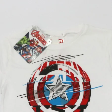 Marvel Avengers κοντομάνικο Μπλουζάκι αγόρια (UE1063White) Marvel Avengers κοντομάνικο Μπλουζάκι αγόρια (UE1063White)