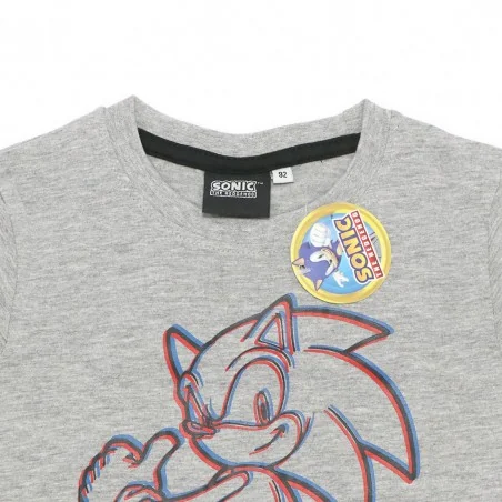 Sonic Κοντομάνικο μπλουζάκι για αγόρια (35690) grey