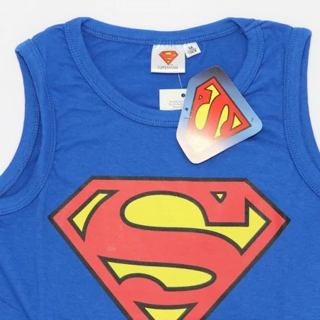 DC Comics Superman αμάνικο Μπλουζάκι Για Αγόρια (980-297blue)