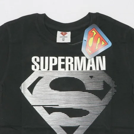 DC Comics Superman Κοντομάνικο Μπλουζάκι Για Αγόρια (SUP 52 02 210/218 BLACK)