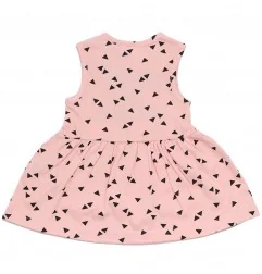 Mini Kidz Βρεφικό Καλοκαιρινό Αμάνικο Φορεματάκι "Pretty and Perfect" - 100% Βαμβακερό (Ροζ) (15C391) - Φορέματα & Φούστες