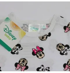 Disney Baby Minnie Mouse Βρεφικό Κοντομάνικο Μπλουζάκι με All-Over Print - 100% Βαμβάκι (DISM 91008A) - Κοντομάνικα μπλουζάκια