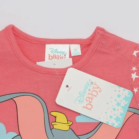 Disney Baby Dumbo Βρεφικό Κοντομάνικο Μπλουζάκι για Κορίτσια - 100% Βαμβακερό (DISD 01008Β) Disney Baby Dumbo Βρεφικό Κοντομάνικο Μπλουζάκι για Κορίτσια - 100% Βαμβακερό (DISD 01008Β)