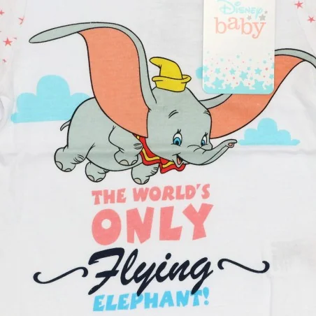 Disney Baby Dumbo Βρεφικό Κοντομάνικο Μπλουζάκι για Κορίτσια - 100% Βαμβακερό (DISD 01008Α)