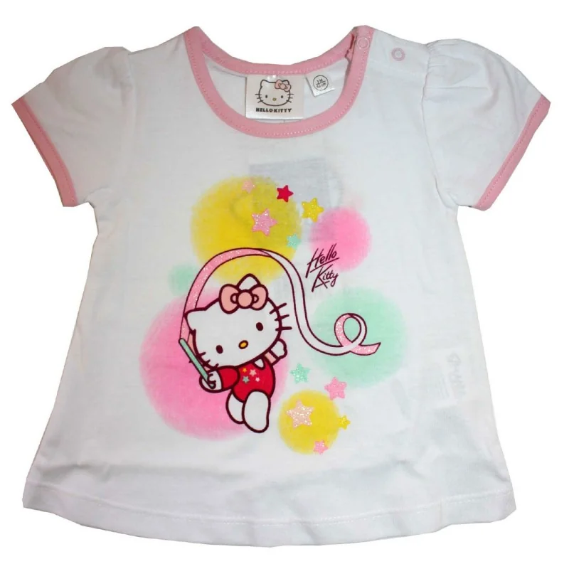 Βρεφικό Κοντομάνικο Μπλουζάκι Hello Kitty "Star Ribbon" – 100% Ποιοτικό Βαμβάκι (TCS127609B)