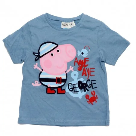 Peppa Pig George Κοντομάνικο Μπλουζάκι Για αγόρια (WE1075 Blue)