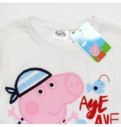 Peppa Pig George Κοντομάνικο Μπλουζάκι Για αγόρια (WE1075 White) - Κοντομάνικα μπλουζάκια
