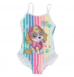 Paw Patrol Παιδικό Μαγιό ολόσωμο για κορίτσια (WE1889 white) - Ολόσωμα μαγιό