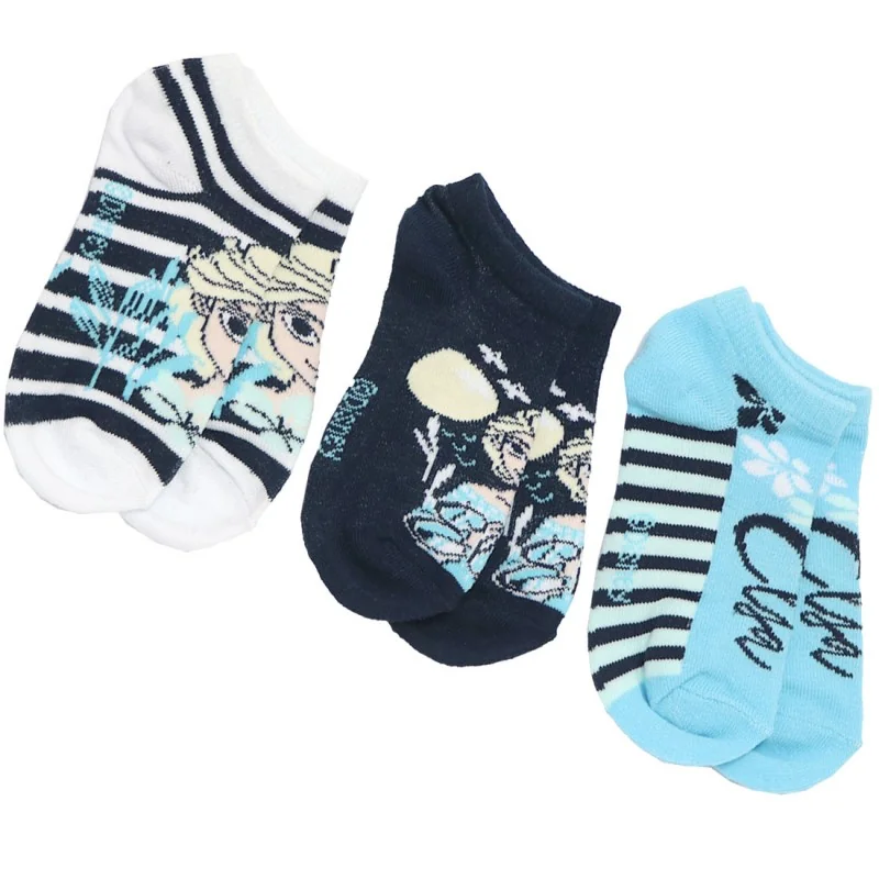 Disney Frozen παιδικές κοντές κάλτσες σετ 3 ζευγάρια (WE0628 navy) Disney Frozen παιδικές κοντές κάλτσες σετ 3 ζευγάρια (WE0628 navy)