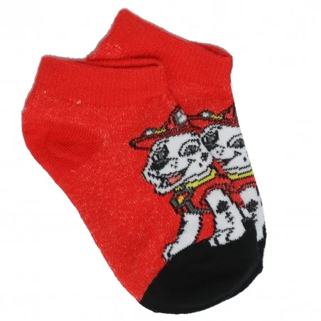 Paw Patrol παιδικές κοντές κάλτσες σετ 3 ζευγάρια (WE0609 red)
