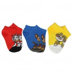 Paw Patrol παιδικές κοντές κάλτσες σετ 3 ζευγάρια (WE0609 red) - Κάλτσες κοντές αγόρι