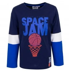 Space Jam μακρυμάνικο μπλουζάκι για αγόρια (HU1278 Navy) - Μπλουζάκια Μακρυμάνικα (μακό)