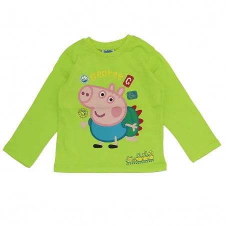 Peppa Pig George Μακρυμάνικο Μπλουζάκι Για αγόρια (PP 52 02 903/906 Green) - Μπλουζάκια Μακρυμάνικα (μακό)
