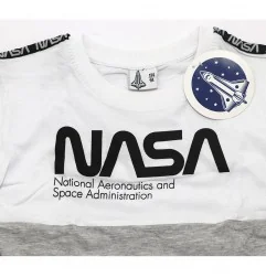 NASA μακρυμάνικο μπλουζάκι για αγόρια (NASA 52 02 057/111 white)
