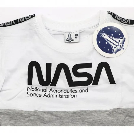 NASA μακρυμάνικο μπλουζάκι για αγόρια (NASA 52 02 057/111 white)