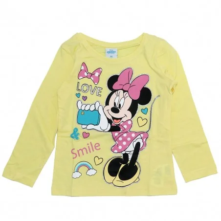 Disney Minnie Mouse Μακρυμάνικο Μπλουζάκι Για Κορίτσια (DIS MF 52 02 6329 L Yellow) - Μπλουζάκια Μακρυμάνικα (μακό)