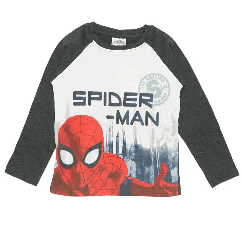 Marvel Spiderman Μακρυμάνικο μπλουζάκι για αγόρια (SP S 52 02 1242 grey)