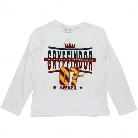 Harry Potter Παιδικό Μακρυμάνικο μπλουζάκι για αγόρια (EV1167 white) - Μπλουζάκια Μακρυμάνικα (μακό)