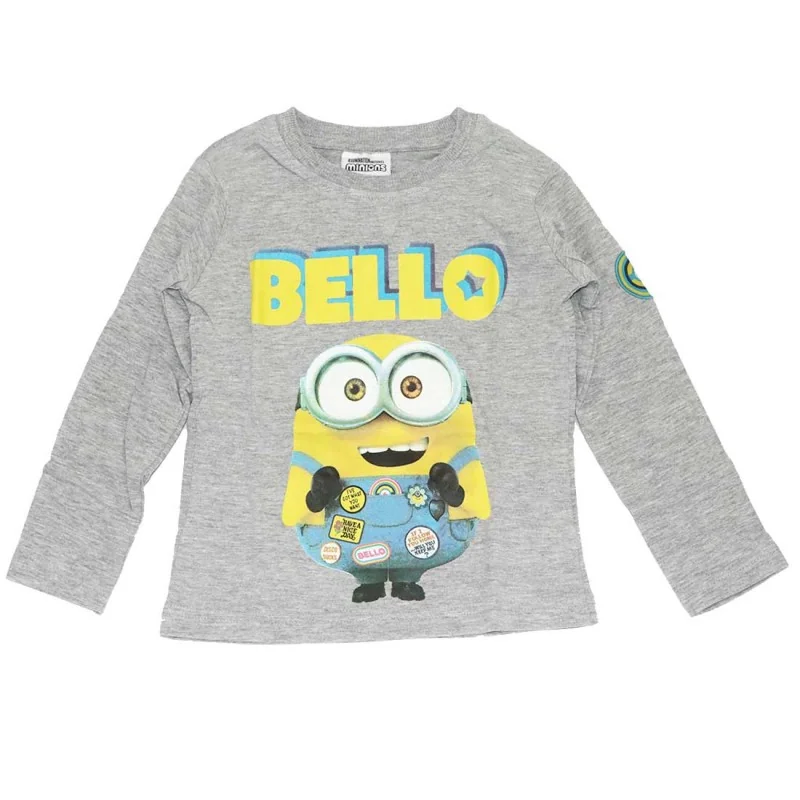Minions Μακρυμάνικο μπλουζάκι για αγόρια ( MIN 52 02 743 grey) Minions Μακρυμάνικο μπλουζάκι για αγόρια ( MIN 52 02 743 grey)