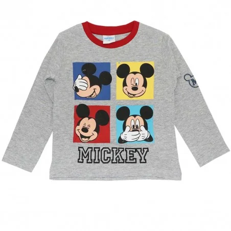 Disney Mickey Mouse Μακρυμάνικο μπλουζάκι για αγόρια (DIS MFB 52 02 8551/9256 grey) - Μπλουζάκια Μακρυμάνικα (μακό)