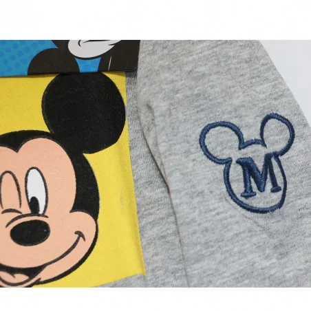 Disney Mickey Mouse Μακρυμάνικο μπλουζάκι για αγόρια (DIS MFB 52 02 8551/9256 grey)