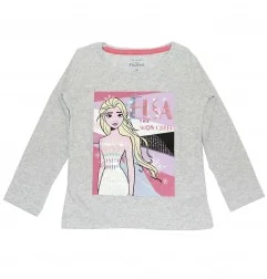 Disney Frozen Μακρυμάνικο Μπλουζάκι Για Κορίτσια (DIS FROZ 52 02 9001 SEQUINS grey) - Μπλουζάκια Μακρυμάνικα (μακό)