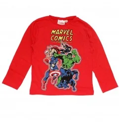 Marvel Comics Εποχιακό Μακρυμάνικο Μπλουζάκι (VH1149 red) - Μπλουζάκια Μακρυμάνικα (μακό)