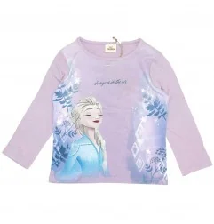 Disney Frozen Μακρυμάνικο Μπλουζάκι - 100% οργανικό βαμβάκι (VH1097.BIO purple) - Μπλουζάκια Μακρυμάνικα (μακό)