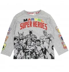 Marvel Comics Εποχιακό Μακρυμάνικο Μπλουζάκι (VH1152 grey) - Μπλουζάκια Μακρυμάνικα (μακό)