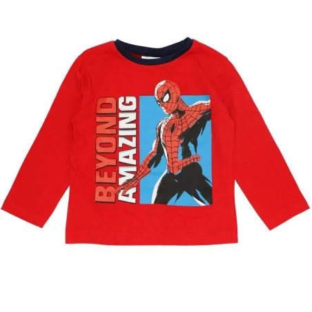 Marvel Spiderman Μακρυμάνικο μπλουζάκι για αγόρια (VH1058 red) - Μπλουζάκια Μακρυμάνικα (μακό)