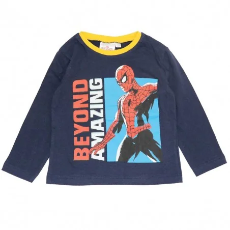 Marvel Spiderman Μακρυμάνικο μπλουζάκι για αγόρια (VH1058 navy) - Μπλουζάκια Μακρυμάνικα (μακό)