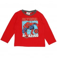 Marvel Spiderman Μακρυμάνικο μπλουζάκι για αγόρια (VH1060 red) - Μπλουζάκια Μακρυμάνικα (μακό)