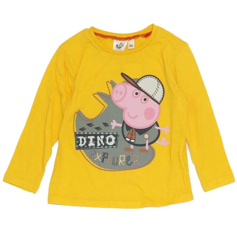 Peppa Pig George Μακρυμάνικο Μπλουζάκι Για αγόρια (VH1203 yellow)
