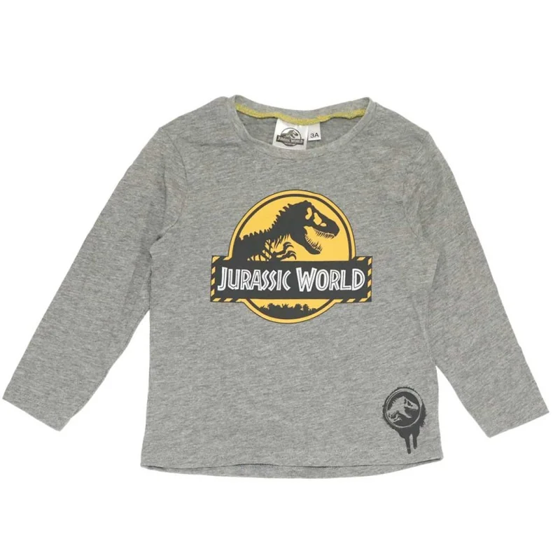 Jurassic World Μακρυμάνικο Μπλουζάκι Για Αγόρια (VH1199 grey)