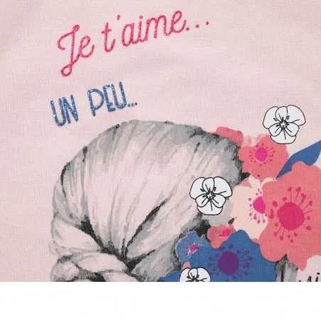 NAF NAF Μακρυμάνικο μπλουζάκι για κορίτσια (NNHS1072LPINK) NAF NAF Μακρυμάνικο μπλουζάκι για κορίτσια (NNHS1072LPINK)