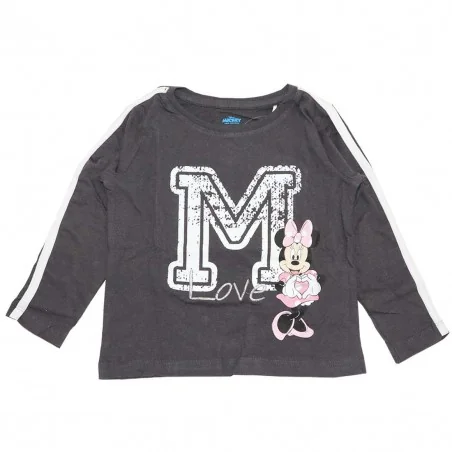 Disney Minnie Mouse παιδική μπλούζα για κορίτσια (DIS MF 52 02 8916 grey) - Μπλουζάκια Μακρυμάνικα (μακό)