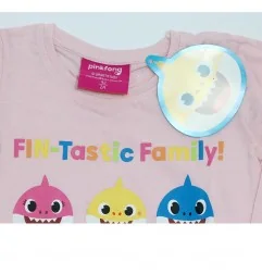 Baby Shark παιδικό μπλουζάκι για κορίτσια (BS 52 02 001 Pink)
