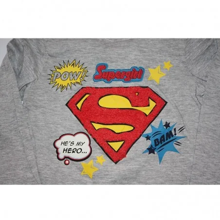Supergirl παιδικό μακρυμάνικο μπλουζάκι για κορίτσια (RH1374Α)