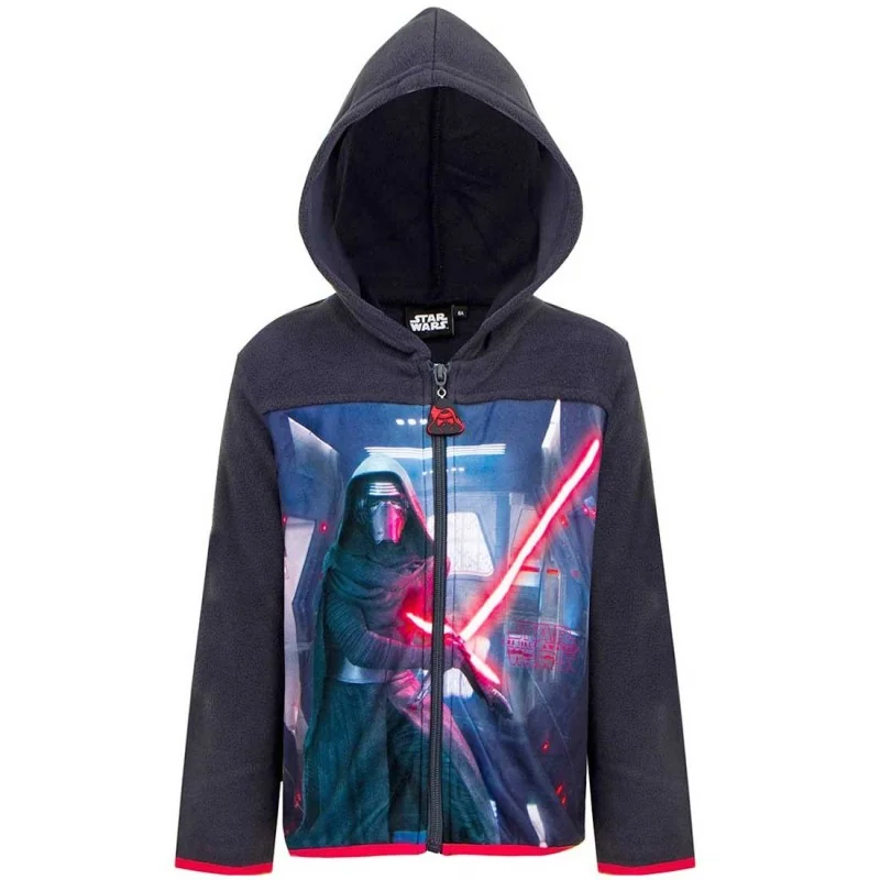 Star Wars παιδική ζακέτα Fleece για αγόρια (HQ1062 Grey) Star Wars παιδική ζακέτα Fleece για αγόρια (HQ1062 Grey)