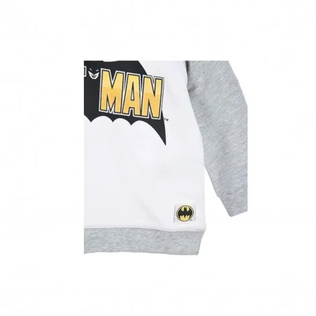 Βρεφικό Βαμβακερό Σετ 2 Τεμαχίων DC Comics - Batman "Justice" (Γκρι / Λευκό) (EV0029 grey)