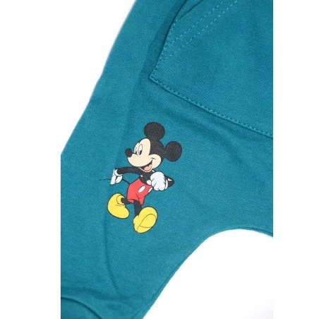 Βρεφικό Βαμβακερό Σετ 2 Τεμαχίων Disney Baby - Mickey Mouse & Pluto "Cool Together" (Εκρού/Τιρκουάζ) (DIS BMB 51 12 A878)