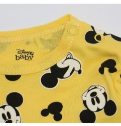 Βρεφικό Βαμβακερό Σετ 2 Τεμαχίων Disney Baby - Mickey Mouse All-Over Print (Κίτρινο / Μαύρο) (DIS BMB 51 12 A879) - Χειμωνιάτ...