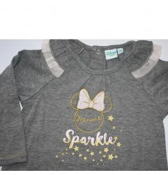 Βρεφικό Σετ 2 Τεμαχίων Disney Baby - Minnie Mouse "Sparkle" (Γκρι / Ροζ Tutu) (RH0050Α) - Χειμωνιάτικα / εποχιακά σετ
