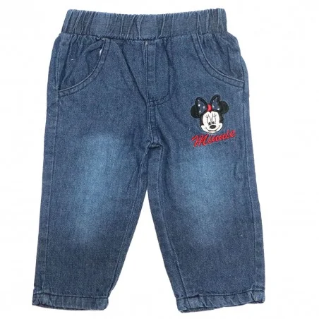 Βρεφικό Βαμβακερό Σετ Disney Baby - Minnie Mouse "Lovely Polka Dots" (Λευκό/Denim Look) (AQE0508)