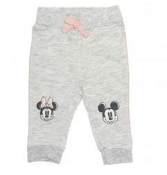 Βρεφικό Βαμβακερό Σετ Disney Baby - Mickey & Minnie "Holding Hands" (Ροζ/Γκρι) (DIS MF 51 12 A706) - Χειμωνιάτικα / εποχιακά σετ