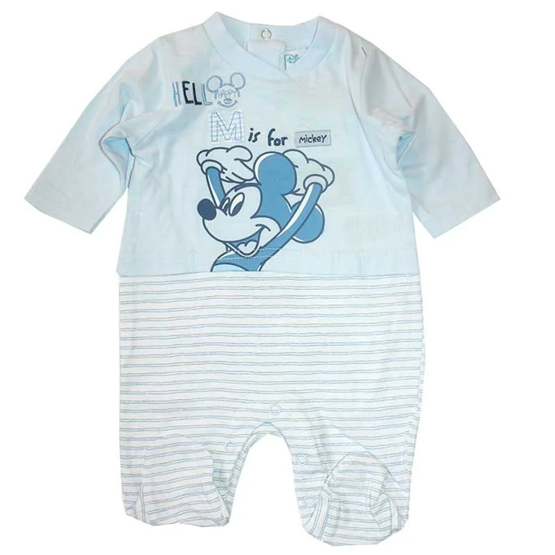 Βρεφικό Βαμβακερό Φορμάκι Disney Baby - Mickey Mouse "Hello M" (Γαλάζιο/Ριγέ) (ER0006) Βρεφικό Βαμβακερό Φορμάκι Disney Baby - Mickey Mouse "Hello M" (Γαλάζιο/Ριγέ) (ER0006)