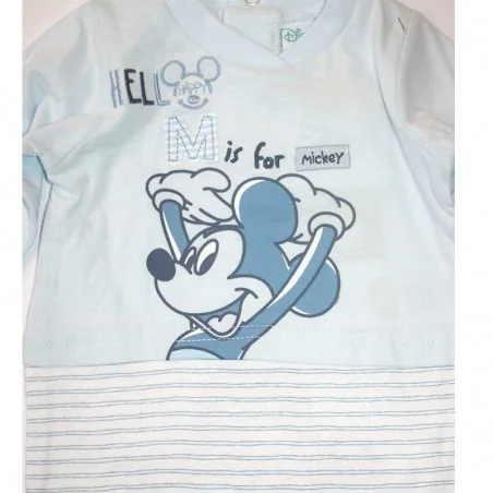 Βρεφικό Βαμβακερό Φορμάκι Disney Baby - Mickey Mouse "Hello M" (Γαλάζιο/Ριγέ) (ER0006) Βρεφικό Βαμβακερό Φορμάκι Disney Baby - Mickey Mouse "Hello M" (Γαλάζιο/Ριγέ) (ER0006)