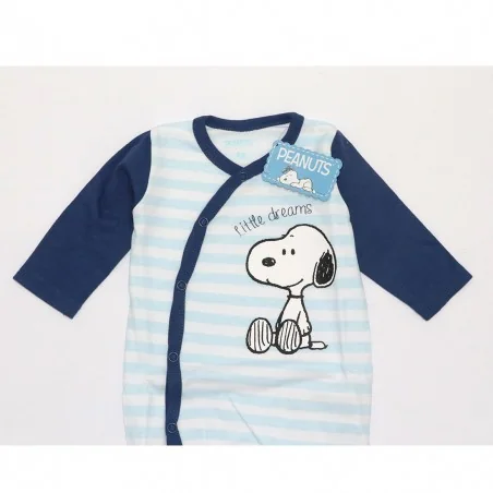Βρεφικό Ολόσωμο Φορμάκι Snoopy Peanuts - "Little Dreams" με Πλάγιο Κούμπωμα (SN 51 05 499)