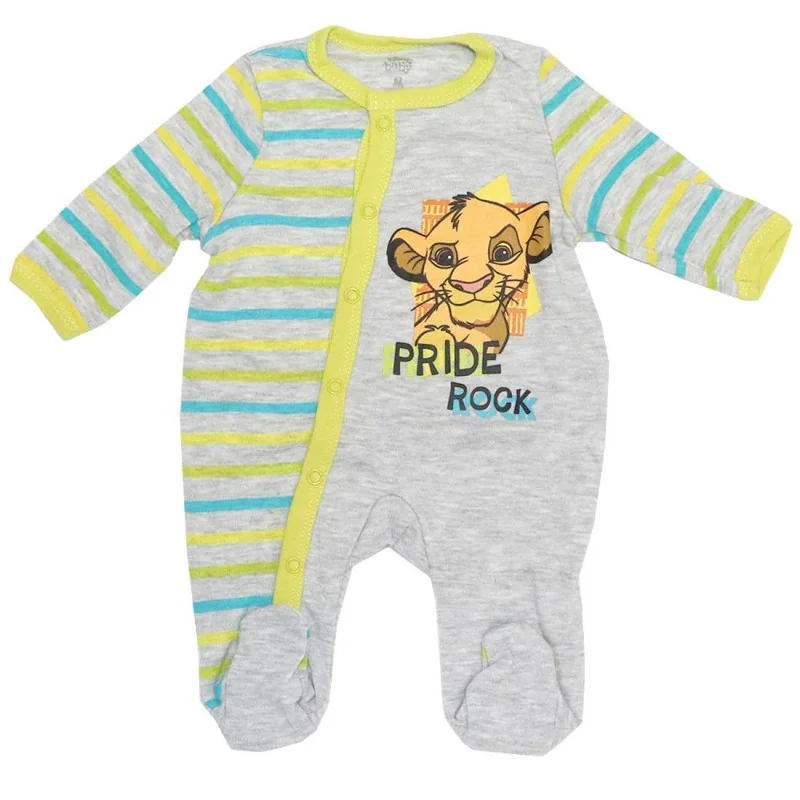 Βρεφικό Ολόσωμο Φορμάκι Disney Baby Lion King – "Pride Rock" Γκρι Ριγέ (DIS KL 51 05 A097) Βρεφικό Ολόσωμο Φορμάκι Disney Baby Lion King – "Pride Rock" Γκρι Ριγέ (DIS KL 51 05 A097)