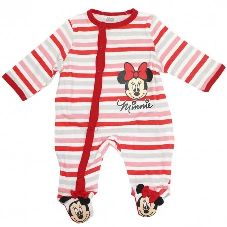 Βρεφικό Ολόσωμο Φορμάκι Disney Minnie Mouse "Sweet Bow" – 100% Βαμβακερό (DIS MF 51 05 9656 red) - Φορμάκια εποχικά (βαμβακερά)